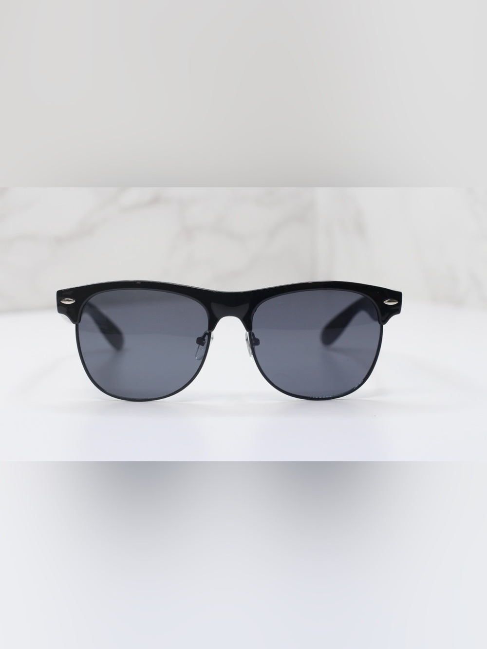 Classic Black Men's Sunglasses - Polarized Smoke Lenses